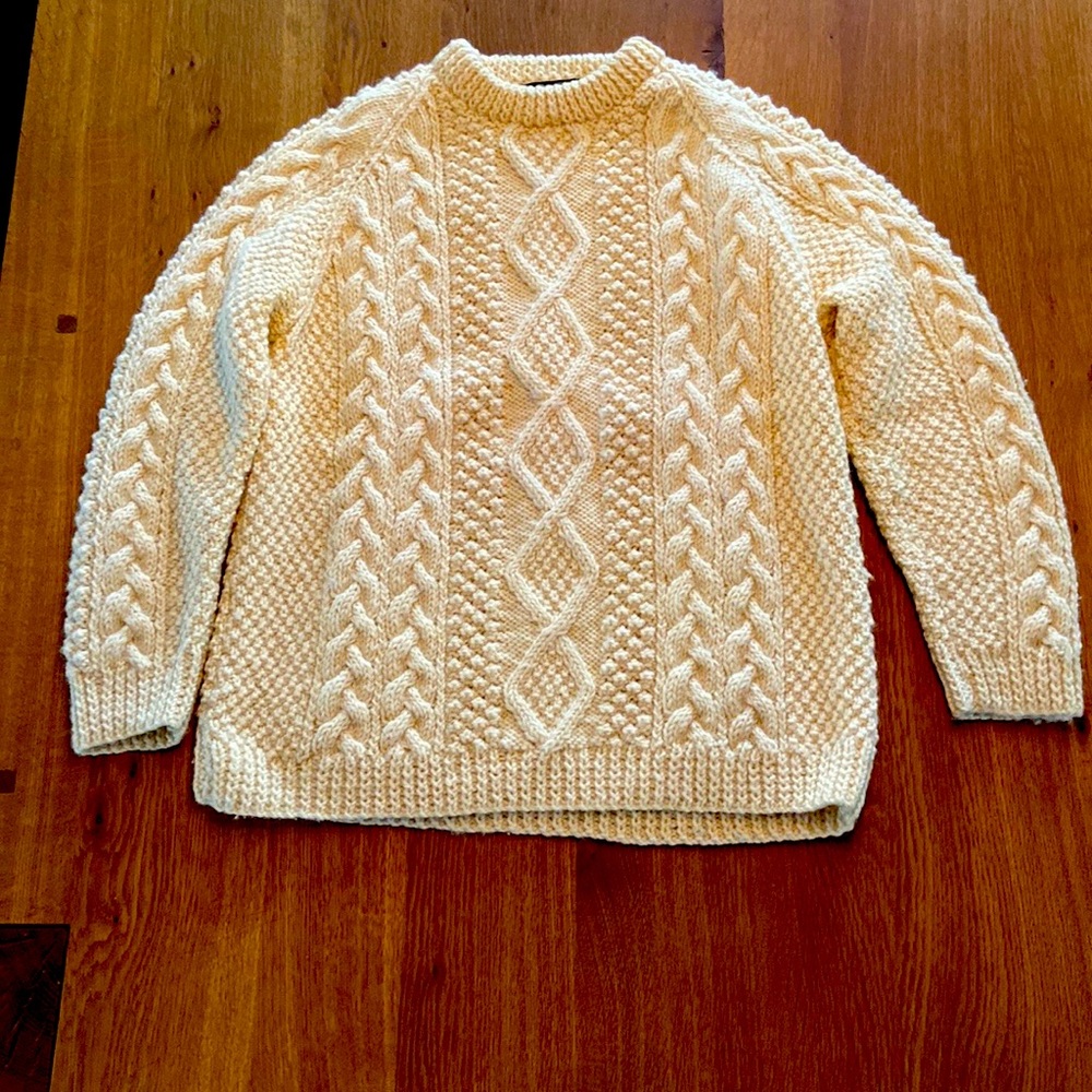 Callan Knitwwar true Irish Heavy Wool Sweater